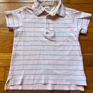 GUC TBBC Striped Pink Polo, 2T